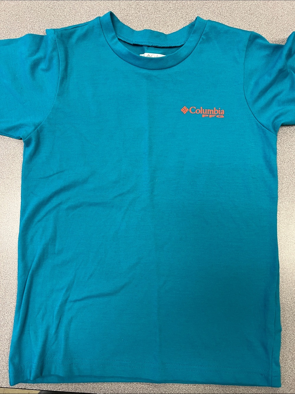 Columbia Kids Teal Short Sleeve Logo Tee